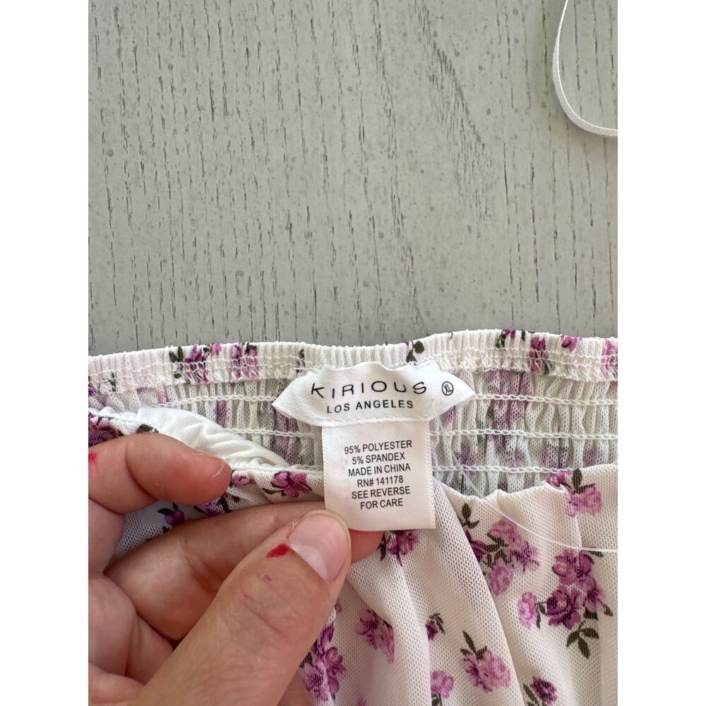 NWT Kirious Floral Cottagecore Ethereal Fairycore Crop Top - Picture 4 of 7